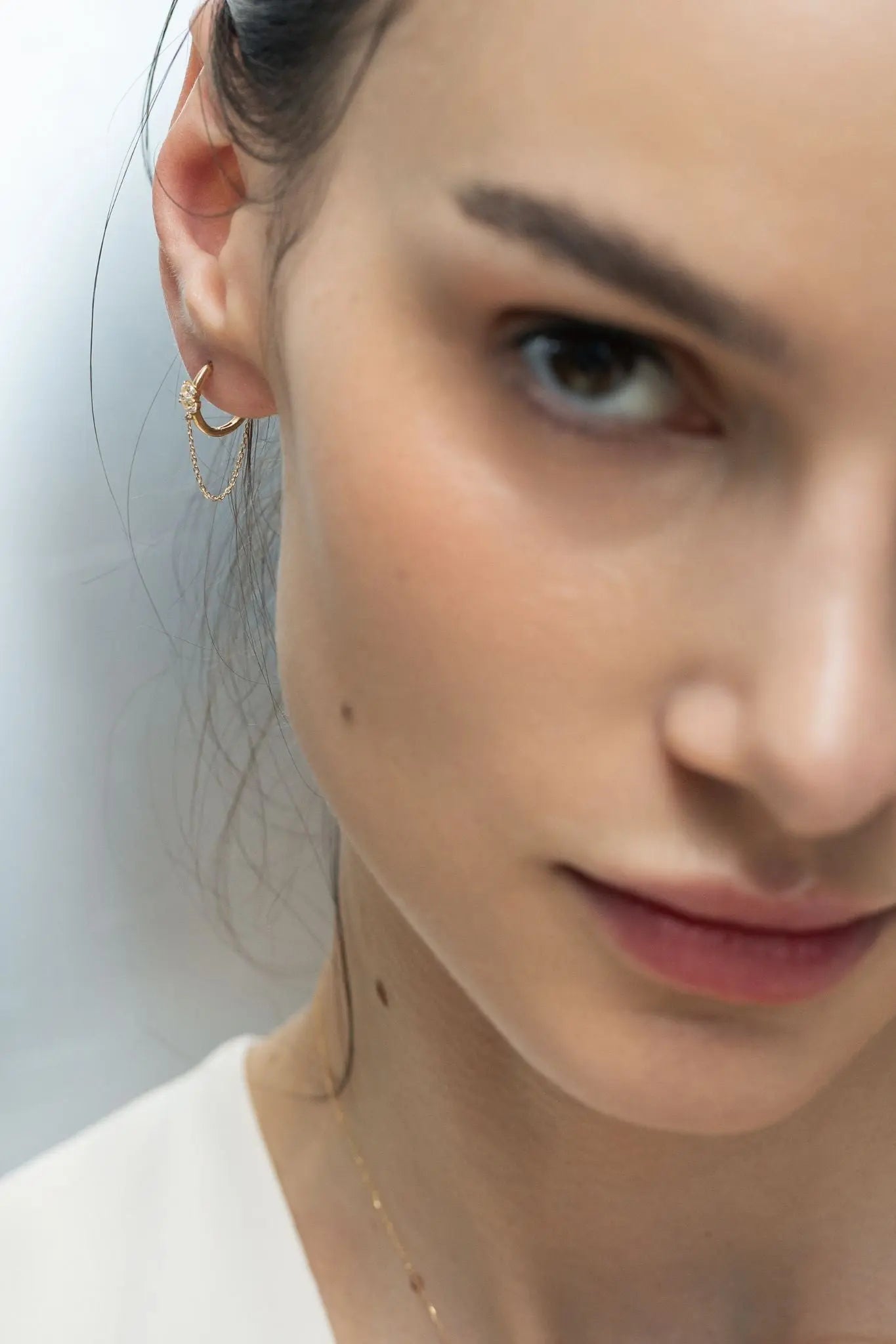 Cercei Aur Drops in the Loop LisaConcept