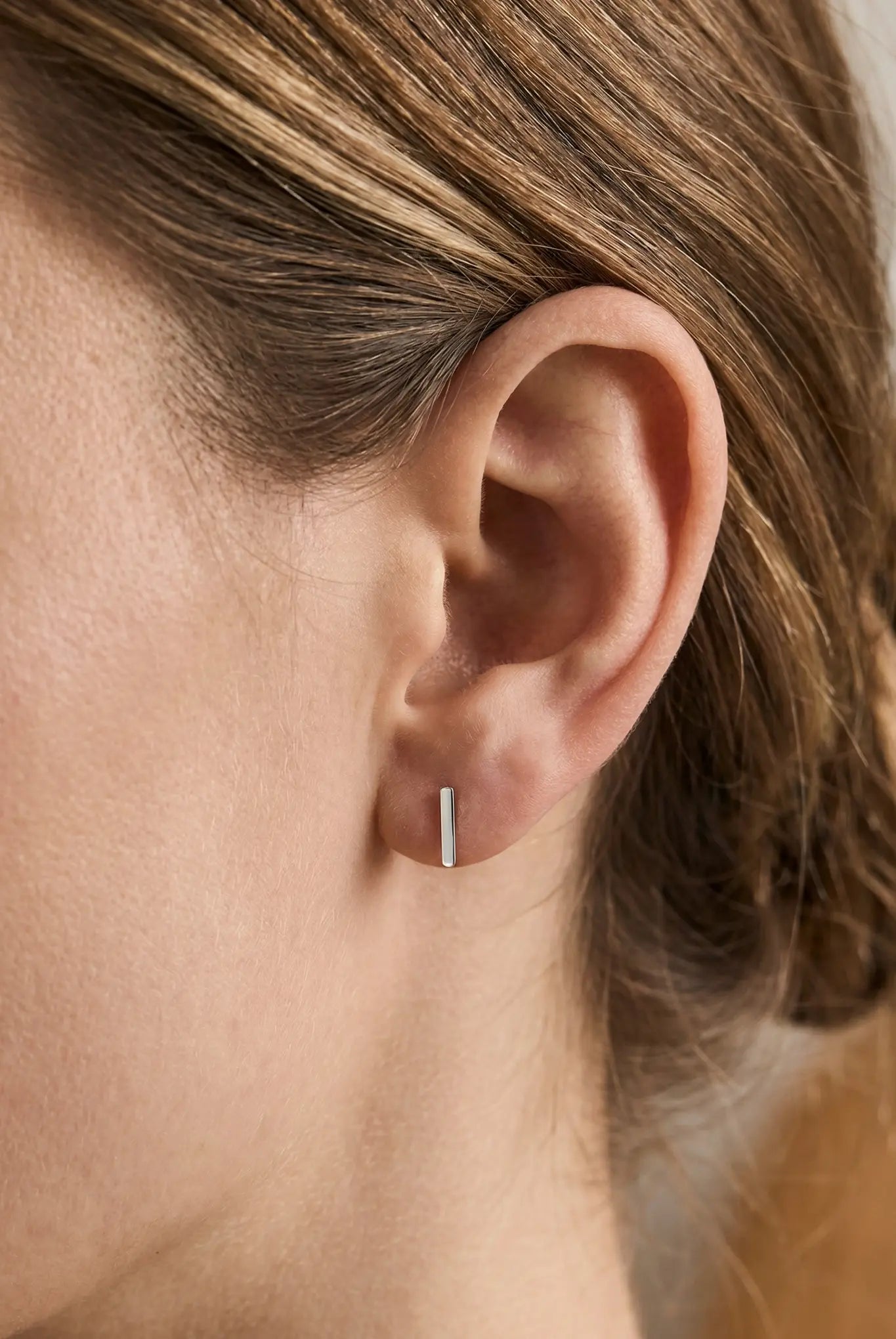 Cercei Aur Flat Baguette LisaConcept