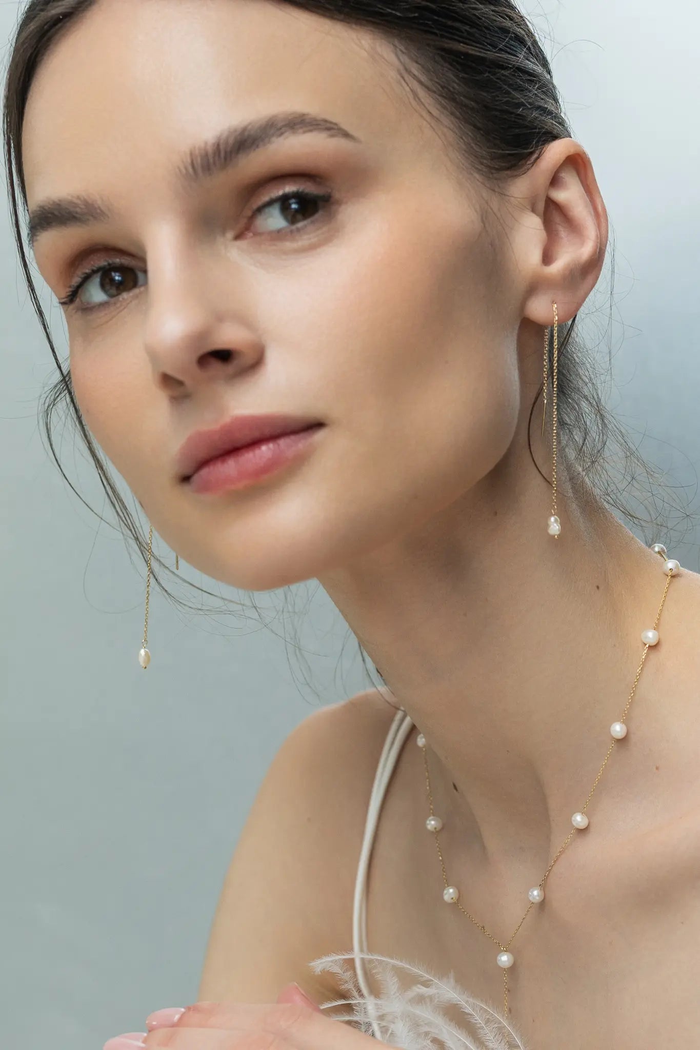 Cercei Aur Freshwater Pearl 1 LisaConcept