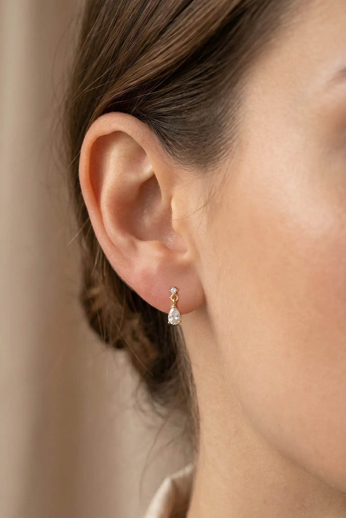 Cercei Aur Moving Teardrop Lisa&Co.