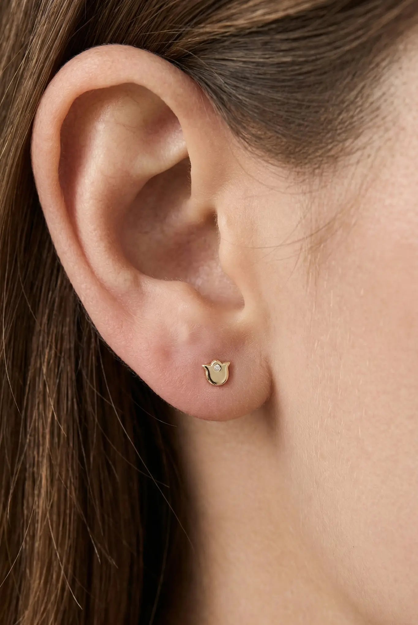 Cercei Aur cu filet Tulip Baby Lisa&Co.