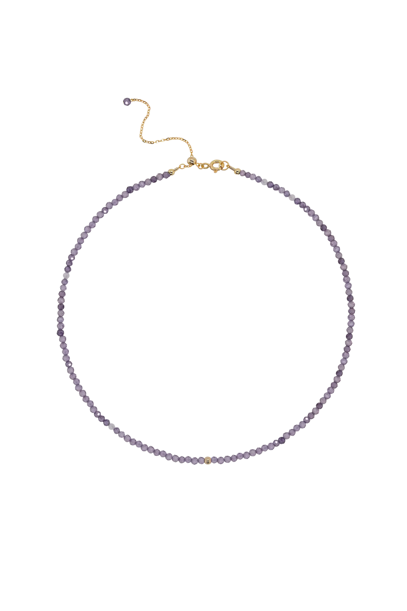 Colier Argint Amethyst Bead LisaConcept