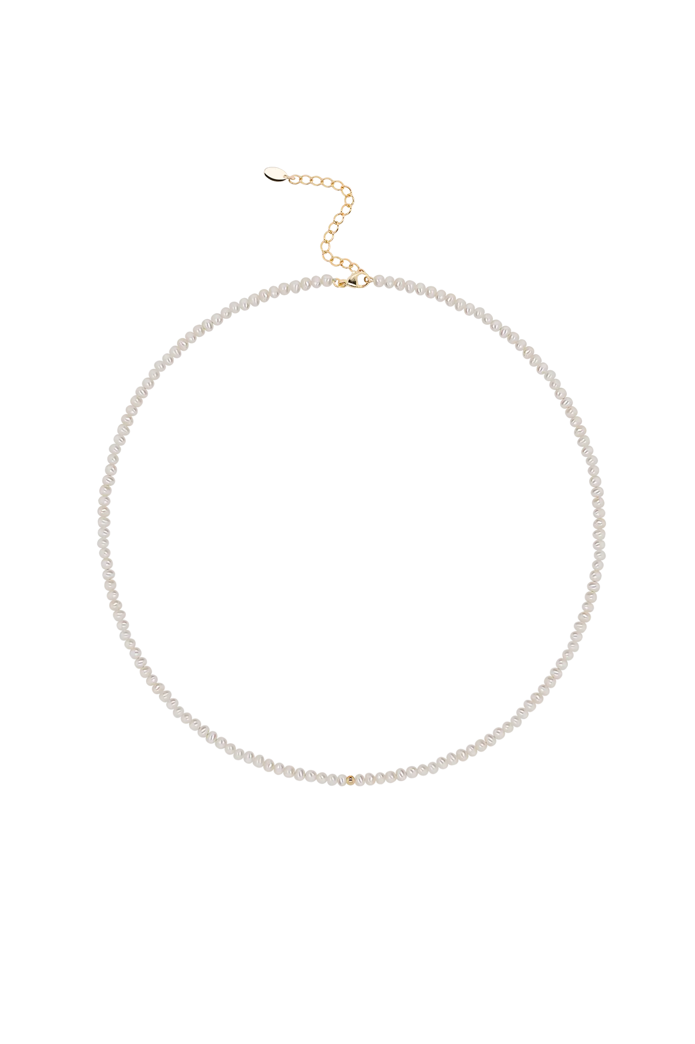 Colier Argint New Mini Pearl Bead Lisa&Co.