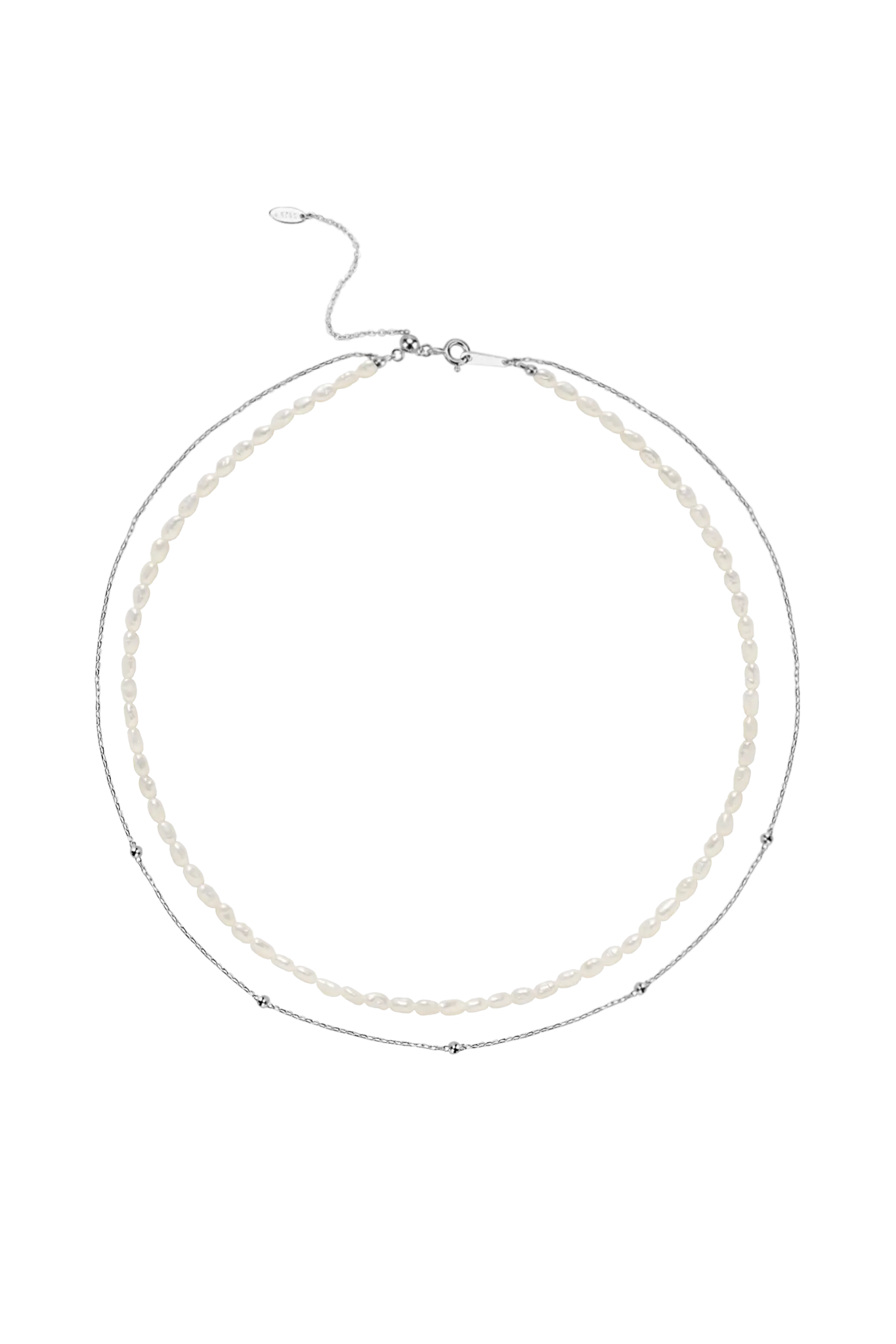 Colier Argint Odette Pearls&Drops Lisa&Co.