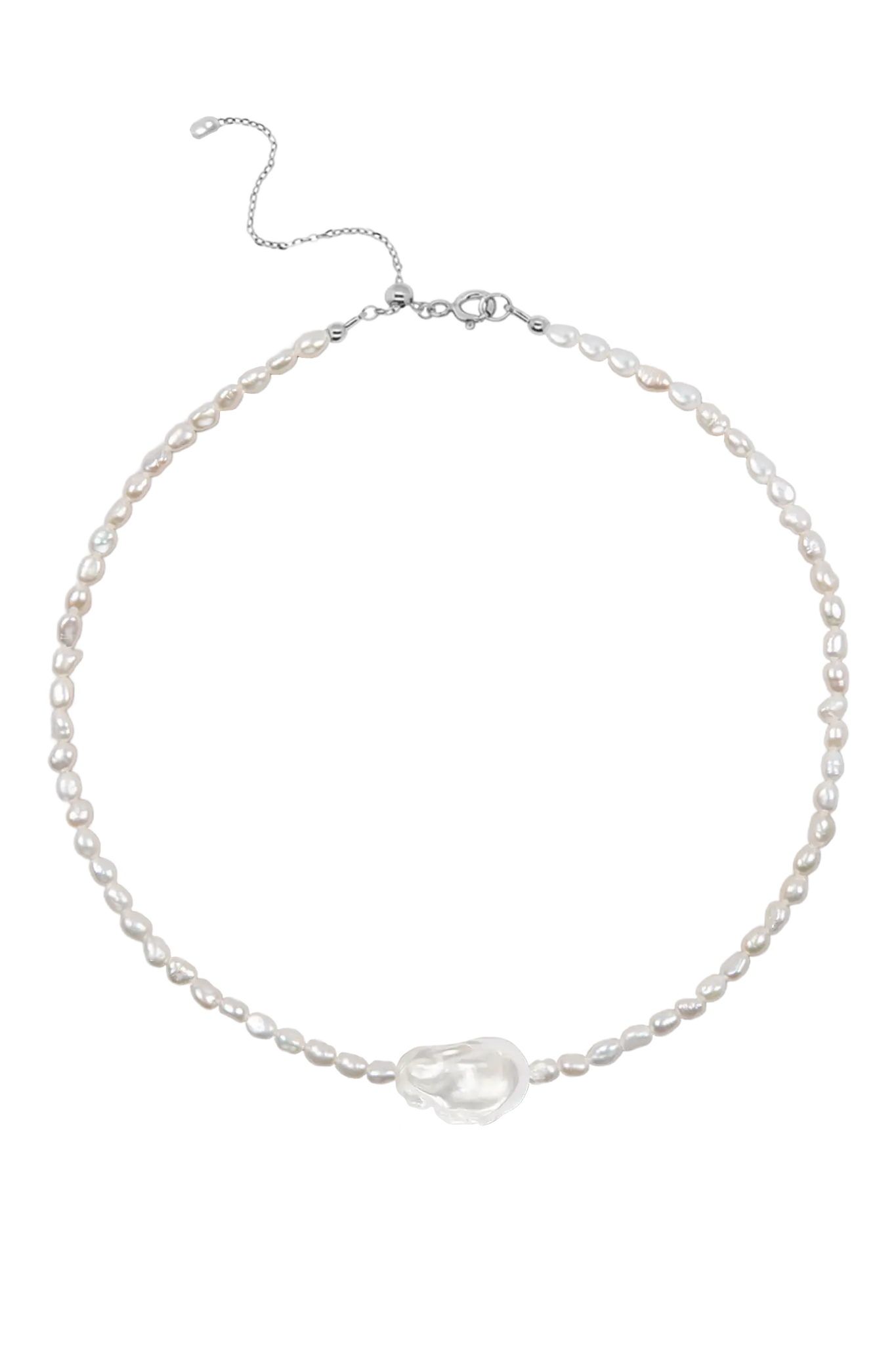 Colier Argint Odette&Baroque Pearl LisaConcept