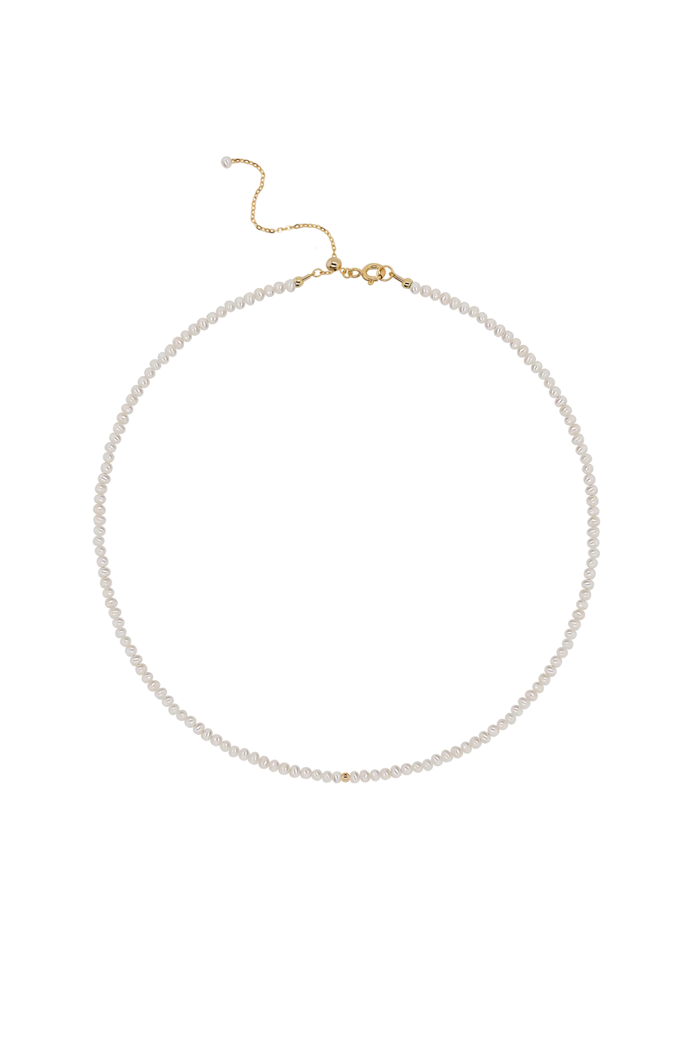 Colier Argint Pearl Bead S - organic pearl Lisa&Co.