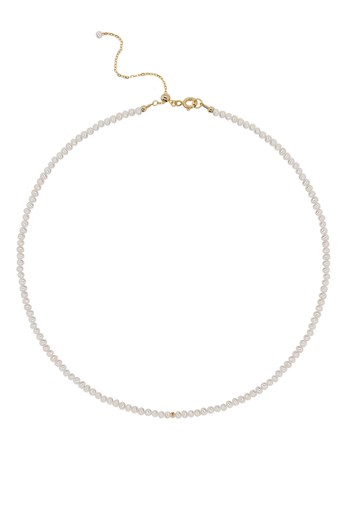 Colier Argint Pearl Bead S - organic pearl Lisa&Co.