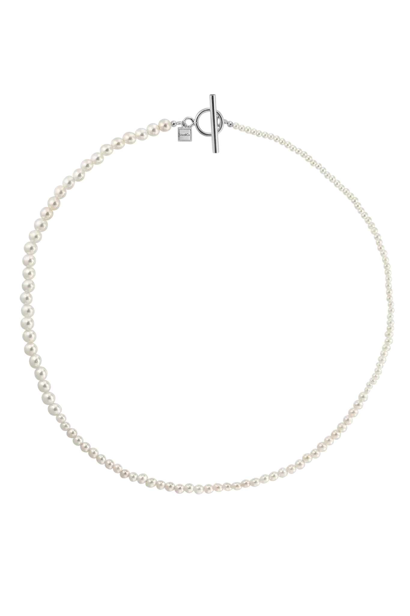 Colier Argint Pearl Gradient Delicate LisaConcept