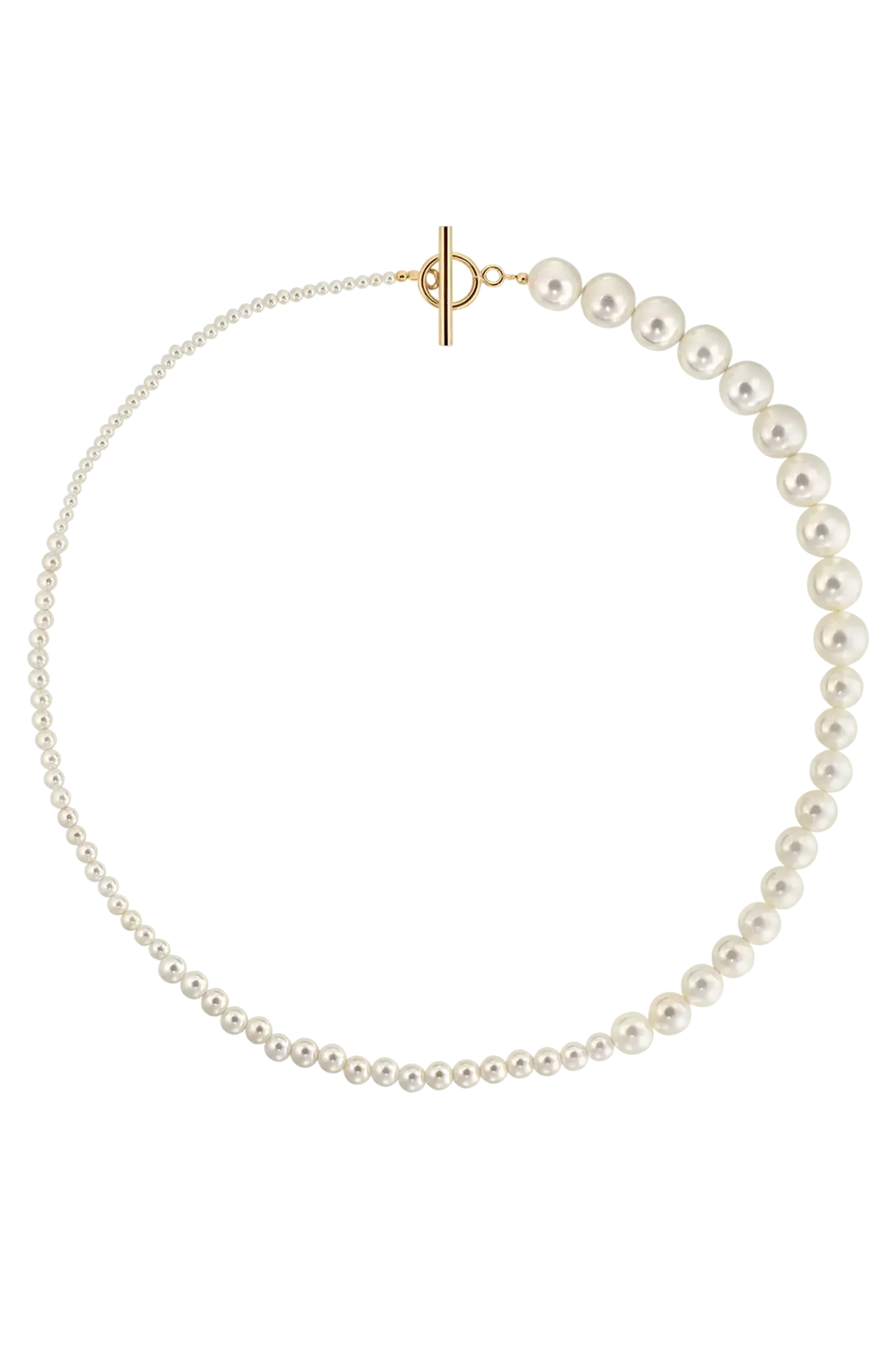 Colier Argint Pearl Gradient V LisaConcept