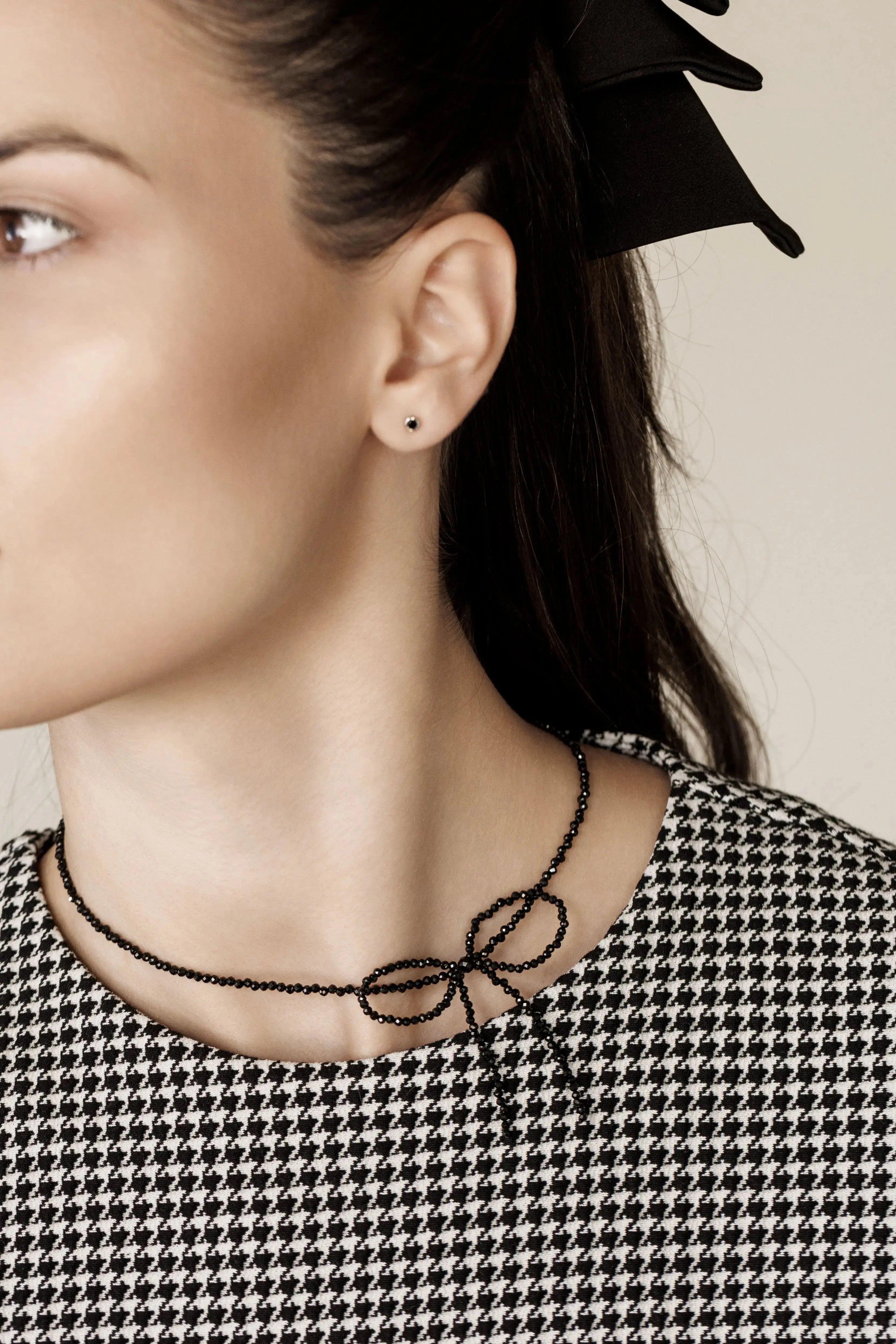 Colier Argint Spinel Bow LisaConcept