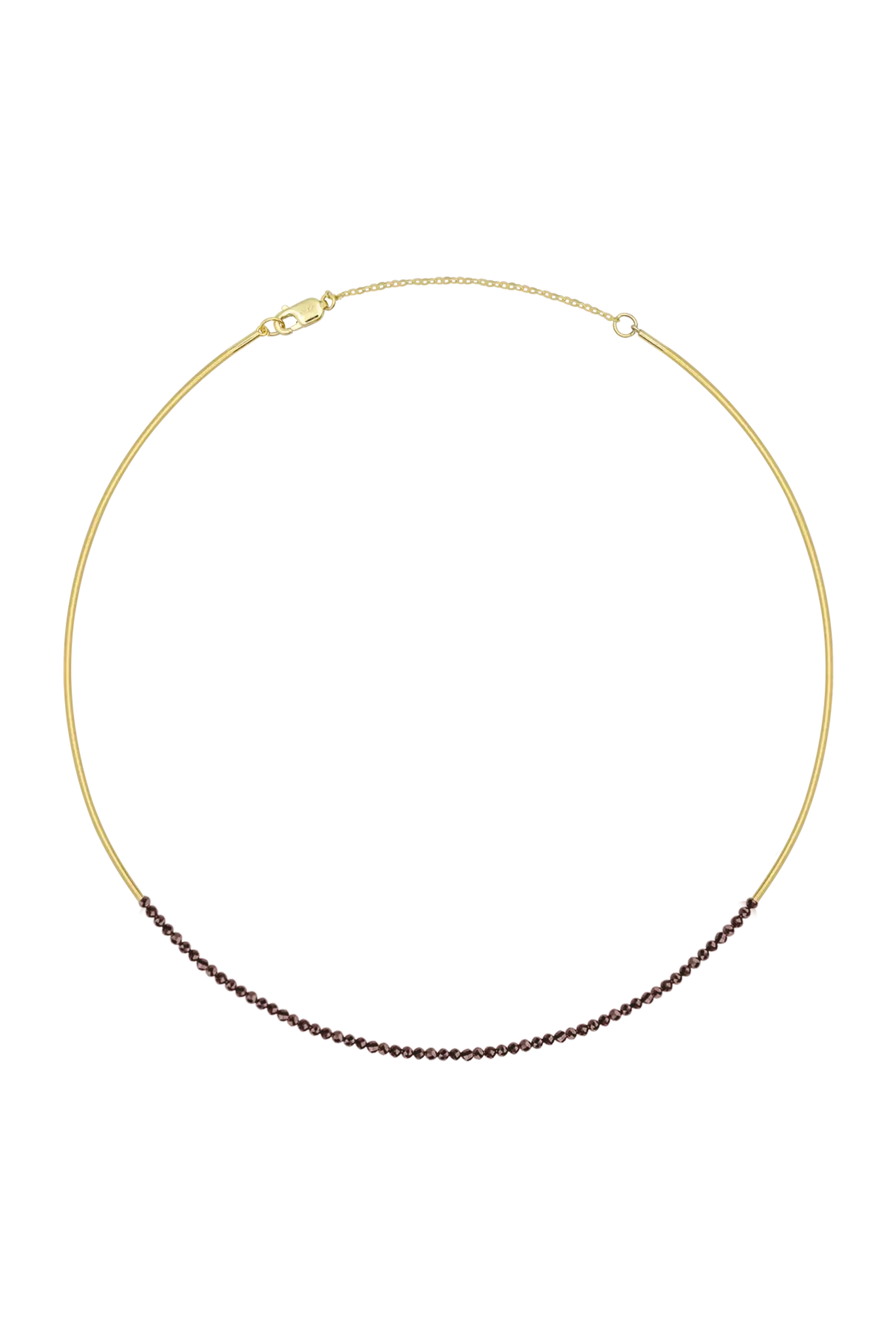 Colier Argint Wired Granat Lisa&Co.