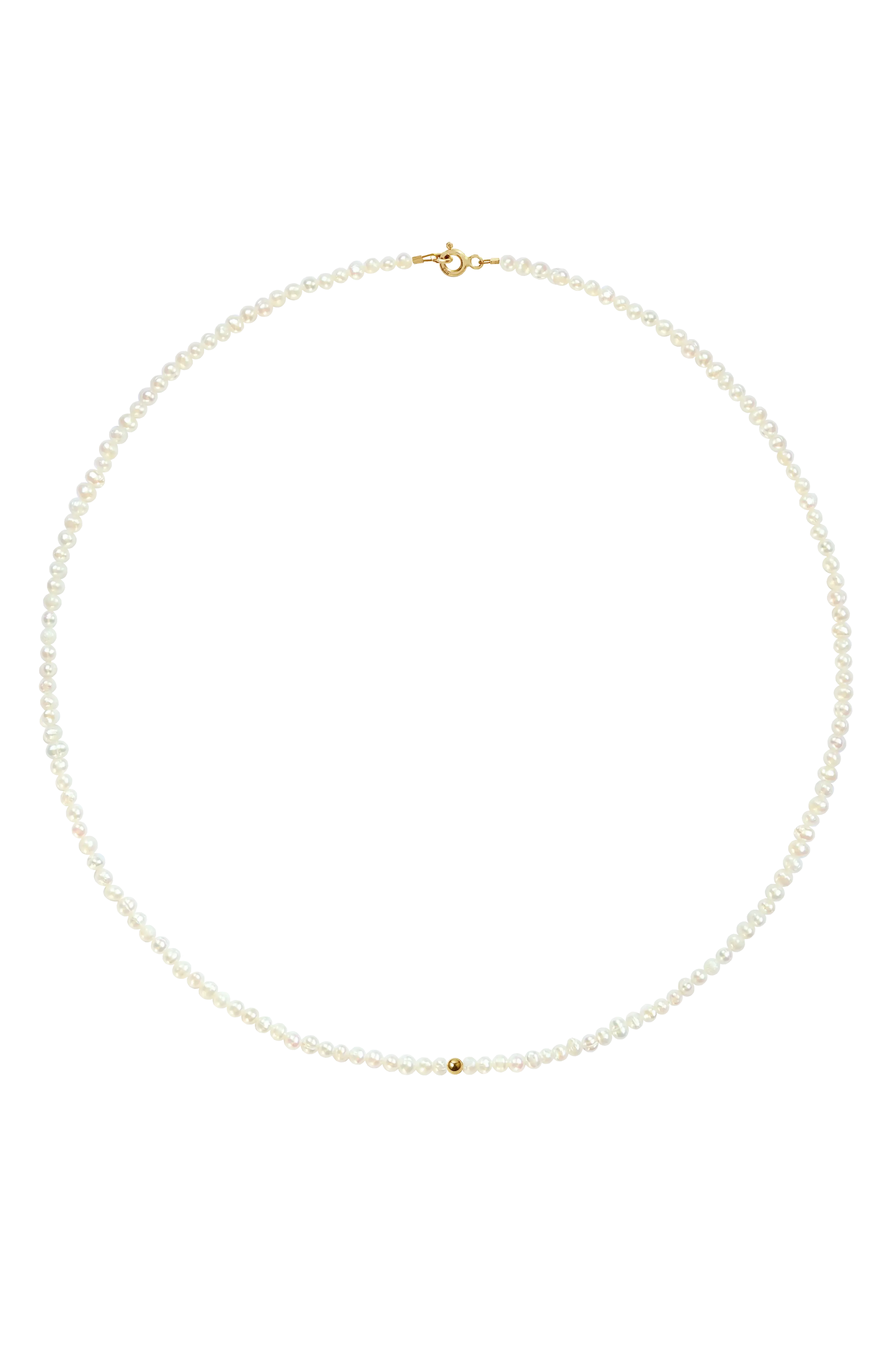 Colier Aur Mini Pearl Bead LisaConcept