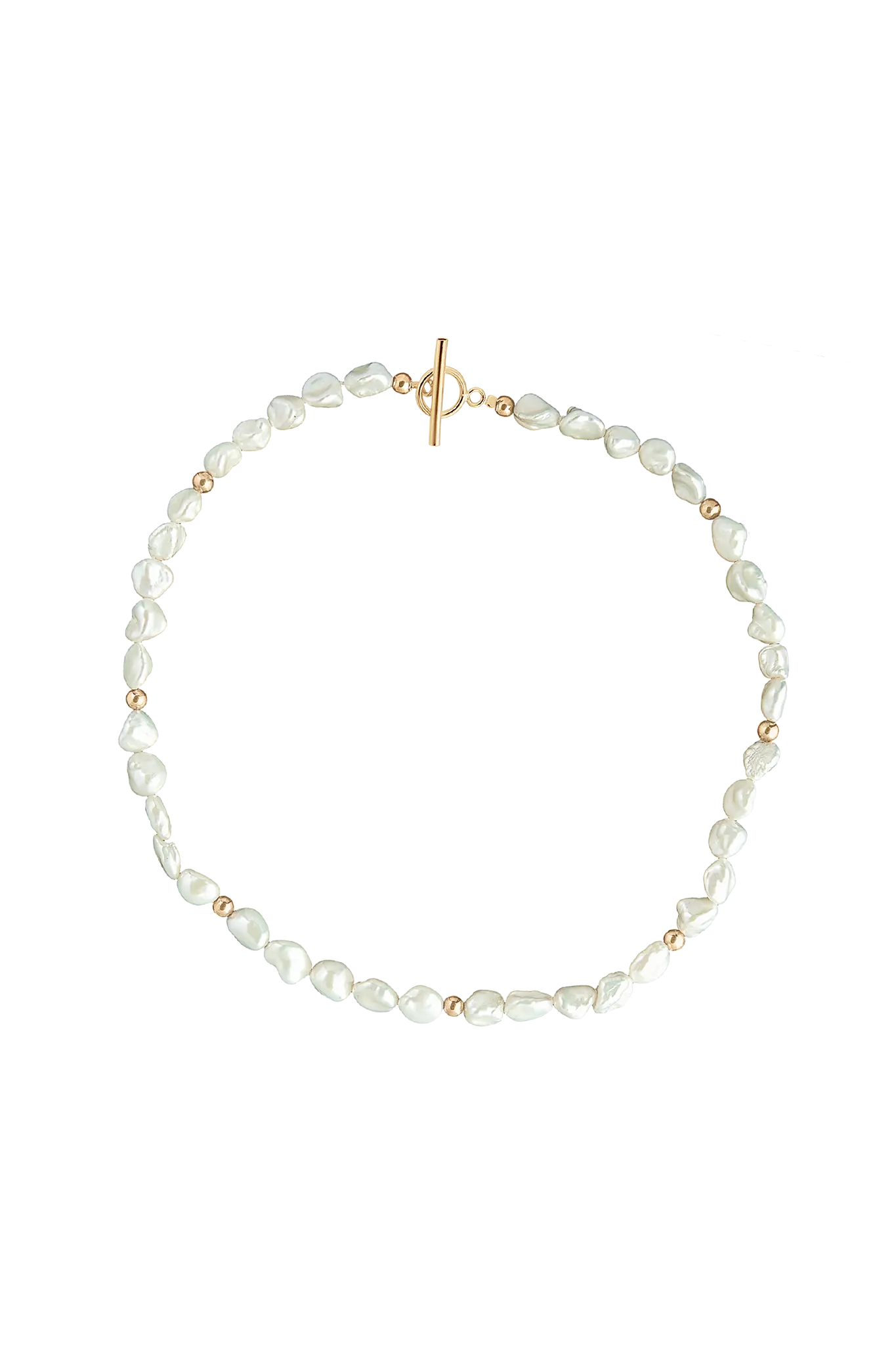 Colier Aur Odette White Pearls LisaConcept
