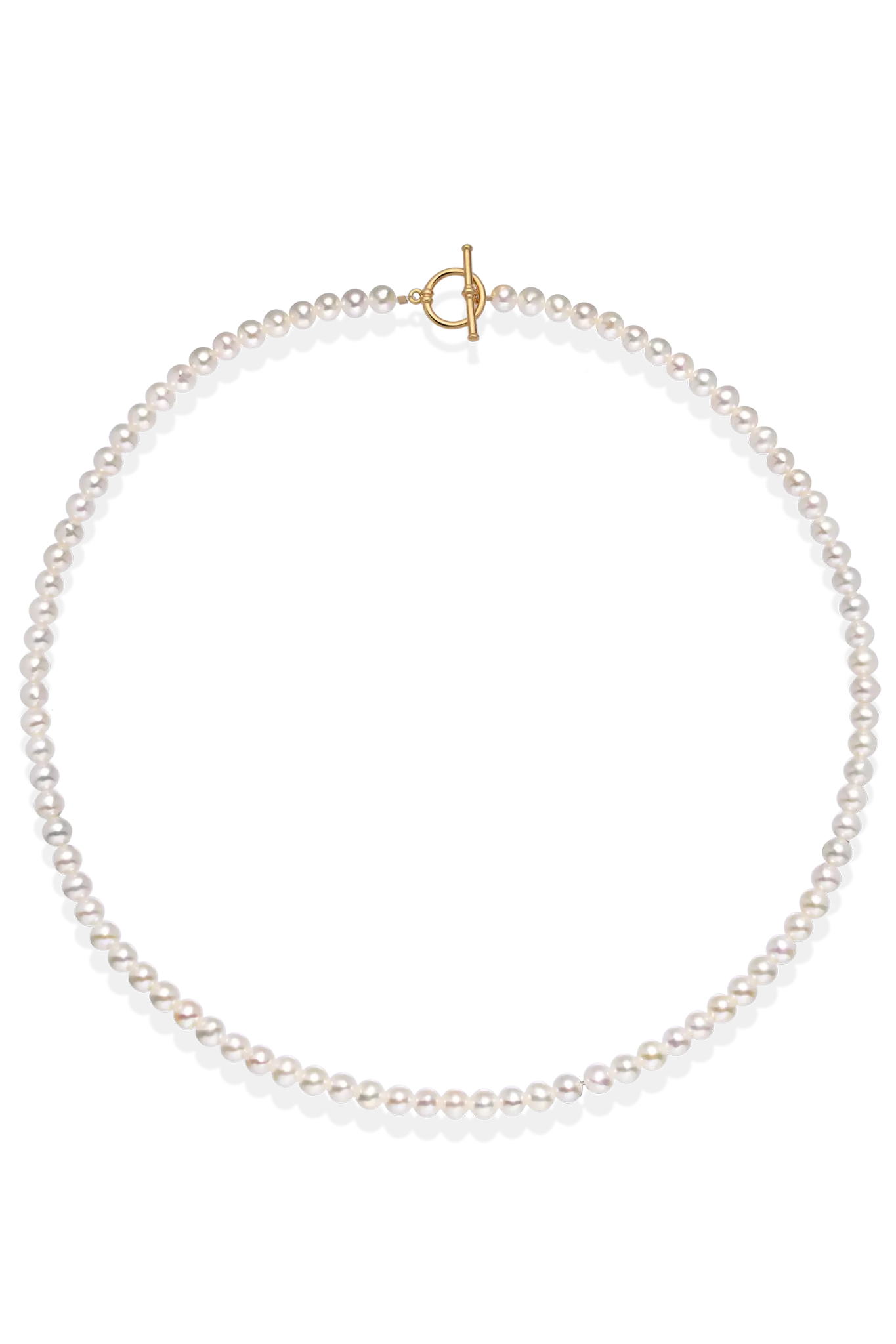 Colier Aur Simple Pearls LisaConcept