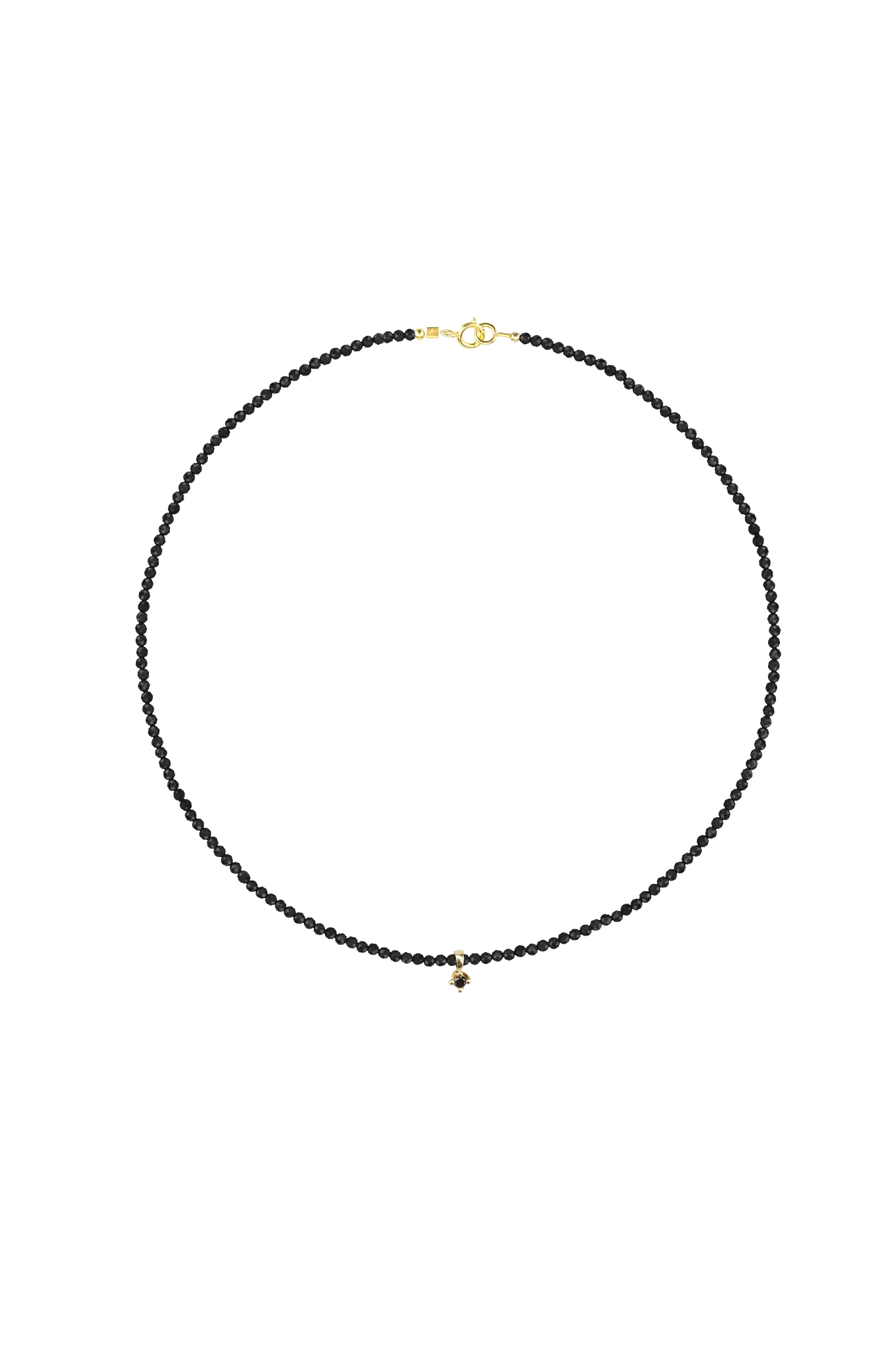 Colier Spinel&Black Diamond Lisa&Co.