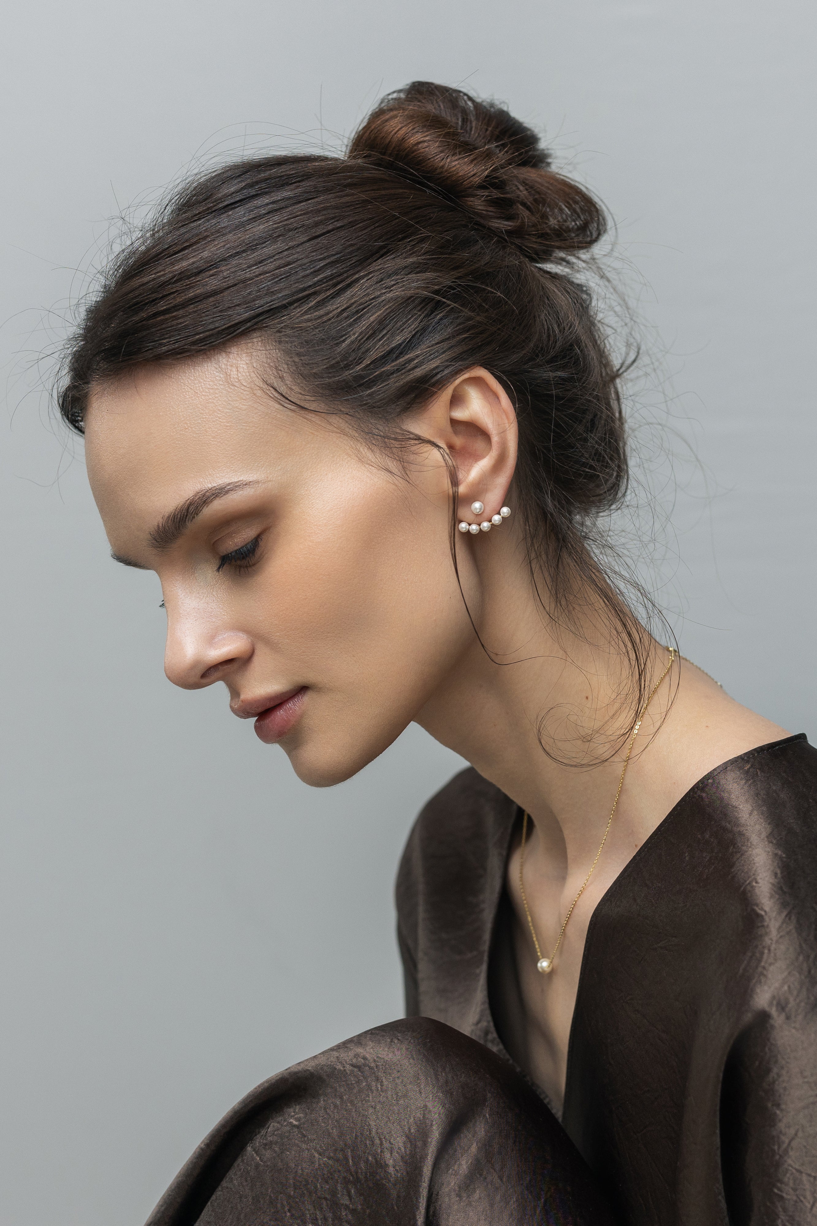 Cercei Argint Pearl Swing