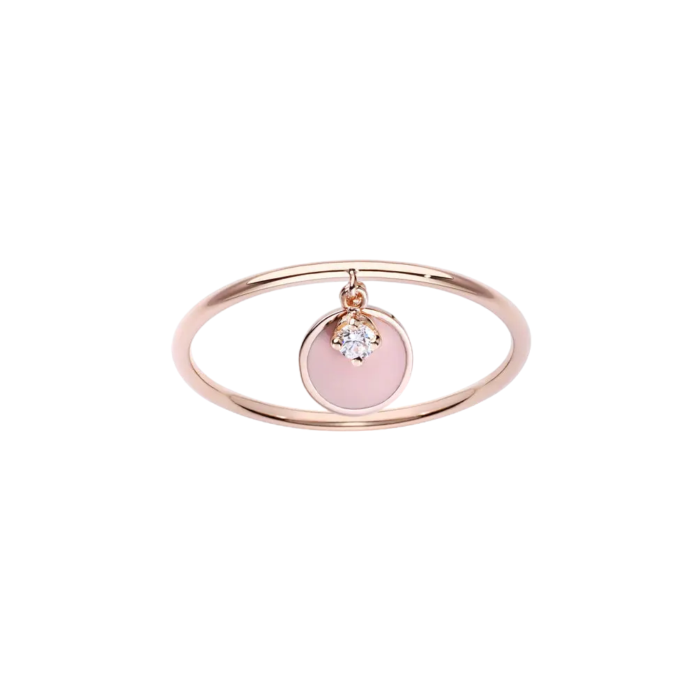 Inel Pink Coin&Diamond LisaConcept