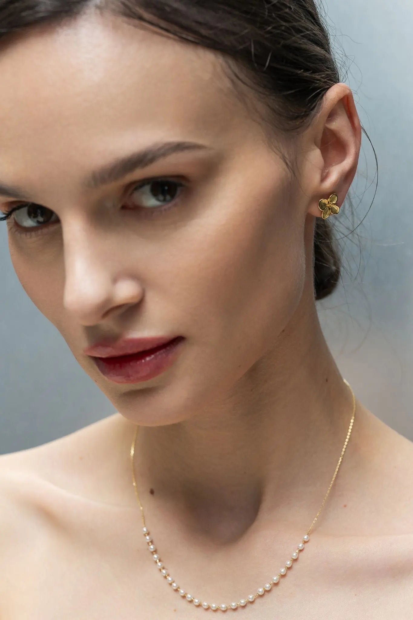 Lanț Argint Droplet Shell Lisa&Co.