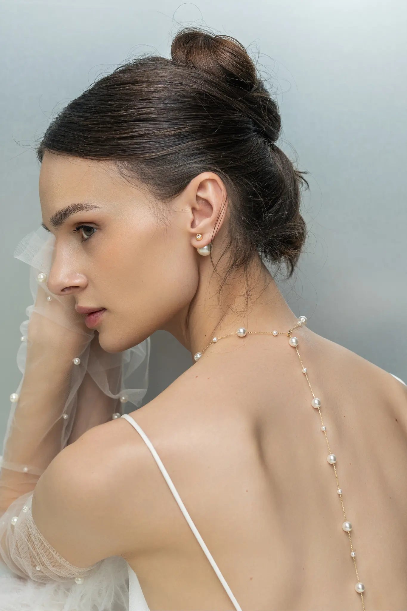 Lanț Argint Pearl Drip Drop L Lisa&Co.