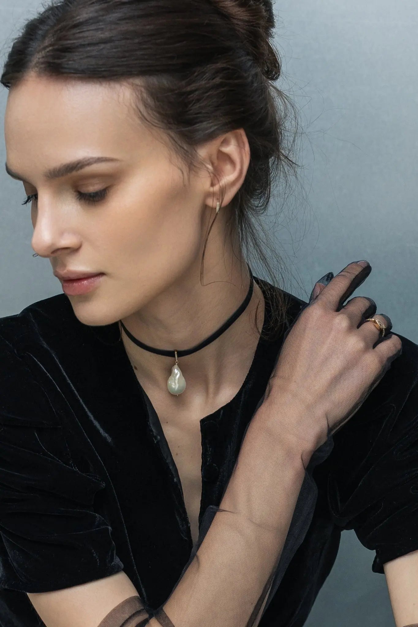 Pandantiv Aur Baroque Pearl LisaConcept